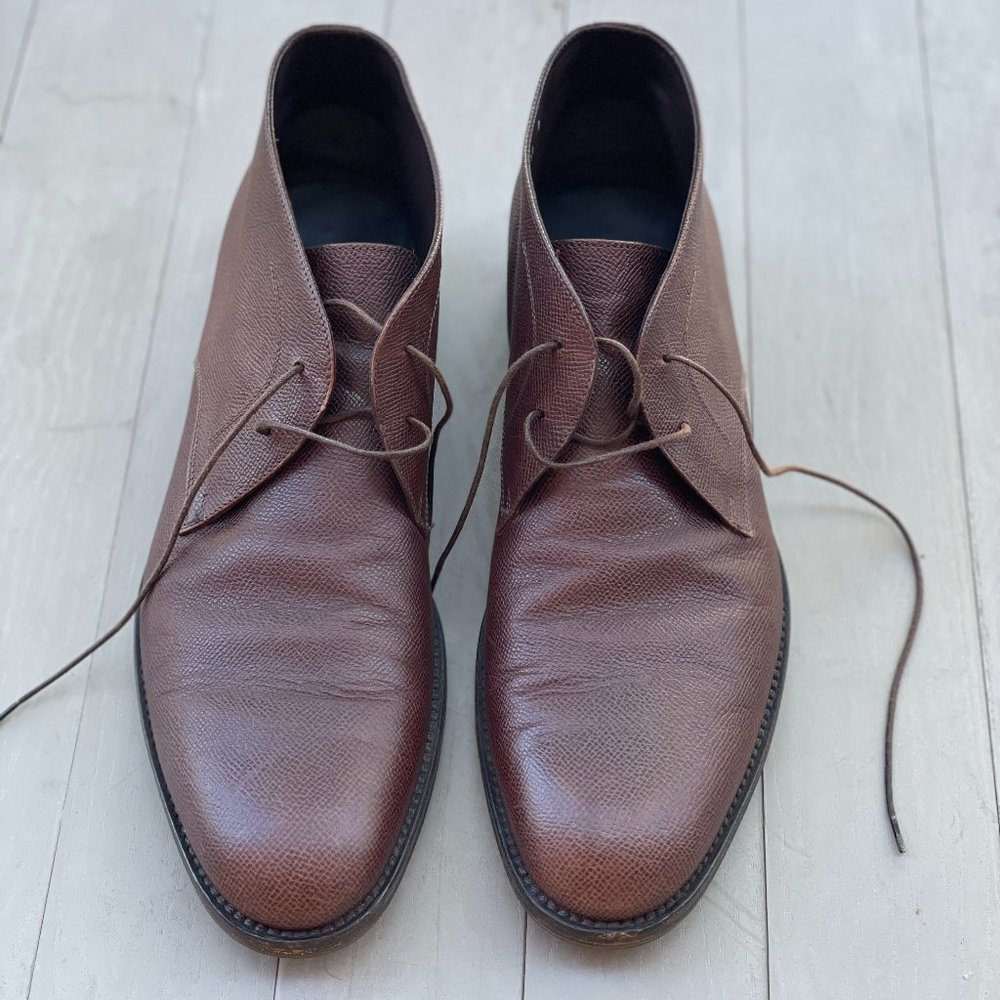 Salvatore Ferragamo leather chukka boots